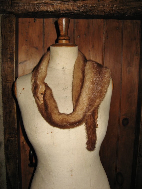 A Beautiful Vintage French  Fur Stole/Wrap/Scarf/… - image 1
