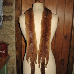 Eine wunderschöne französische Vintage Pelz-Stola/Wrap/Schal/Boa ~ Echtpelz ~ 1930er - 1940er Jahre