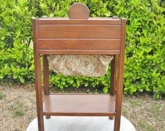 A Very Nice French Art Deco Style Wooden Sewing / Needlework Storage Box