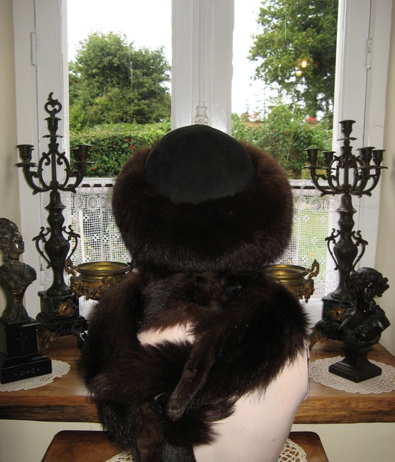 A Beautiful Vintage French Double Mink Fur Stole/… - image 8