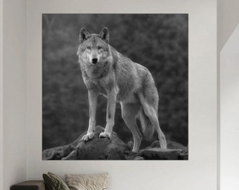 Wolf Canvas Print, Large Wall Art, Ready to Hang