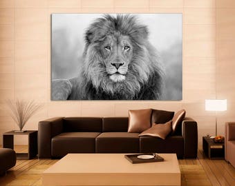 lion wall art etsy