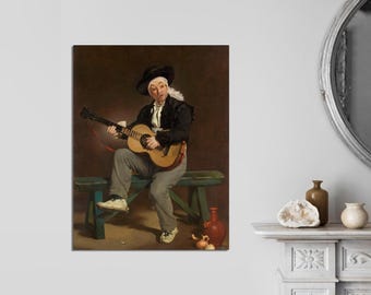 Edouard Manet The Spanish Singer, Giclée Canvas Print, Ready to Hang