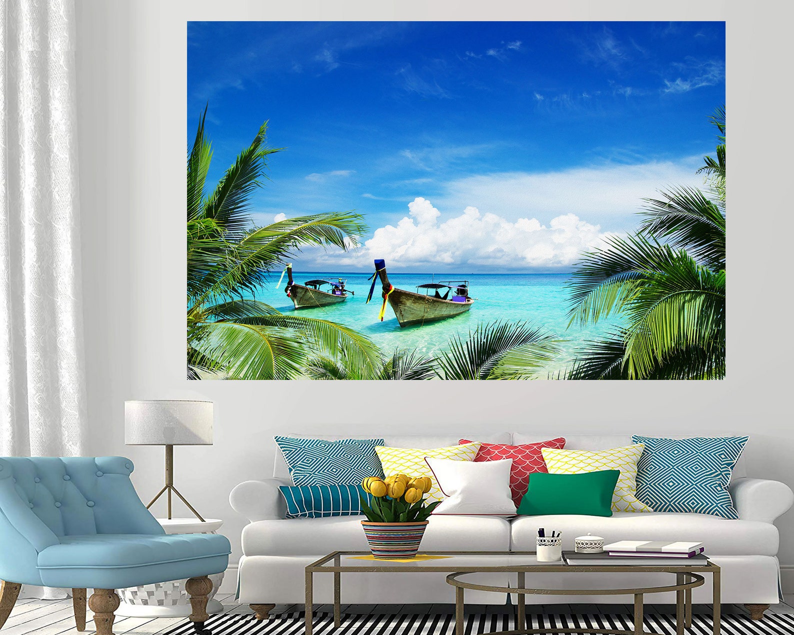 Tropical Beach Wall Art Tropical Beach Wall Decor Tropical Etsy