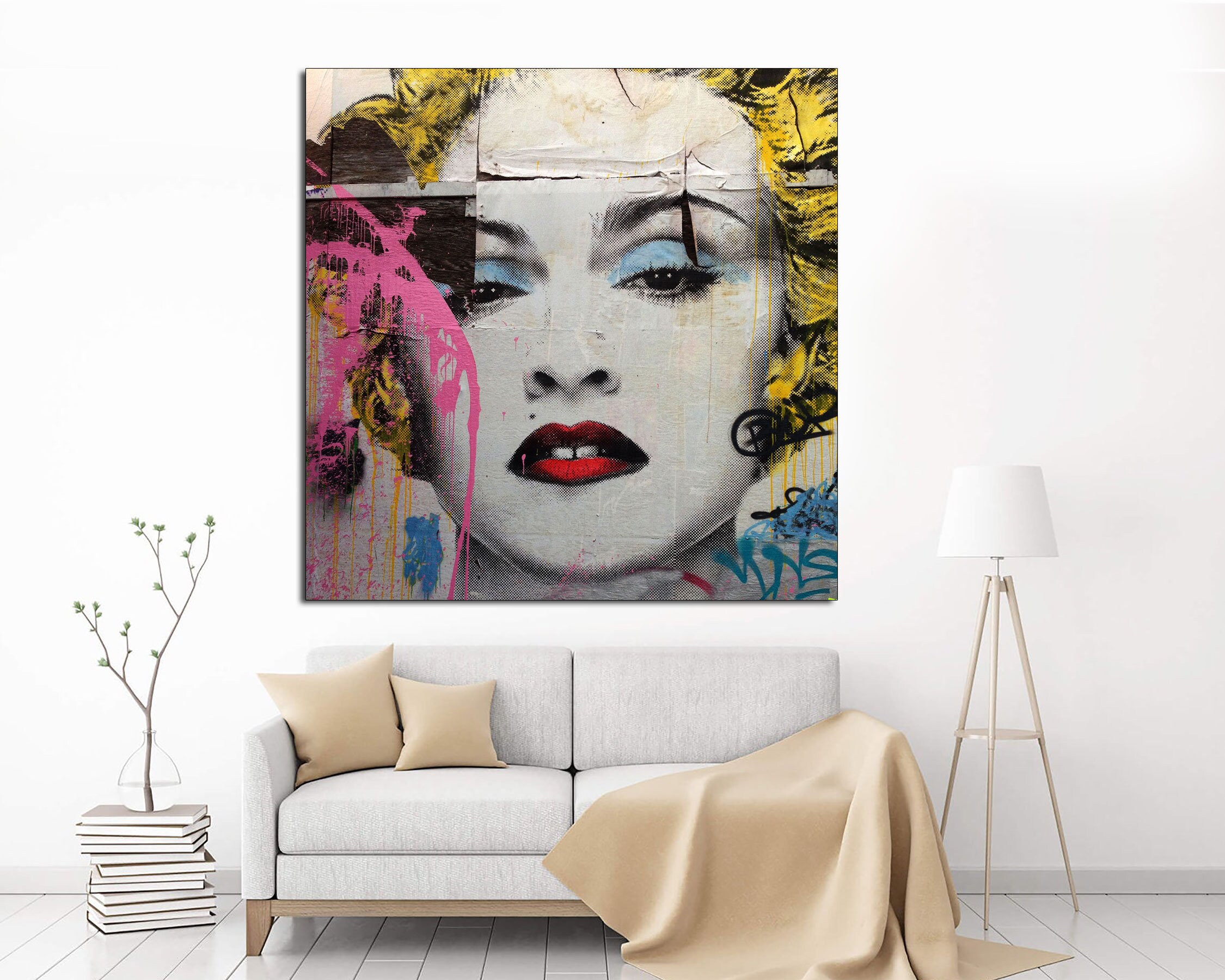 Madonna 'Celebration' artwork by Mr Brainwash Canvas | Etsy