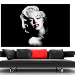 Marilyn Monroe Canvas Print, Modern Wall Art, Home Decor People Paint interior decoration, Marilyn Monroe wall art, Marilyn Monroe art decor