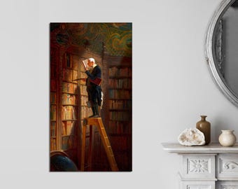 The Bookworm by Carl Spitzweg, Gallery Wrapped Canvas Art