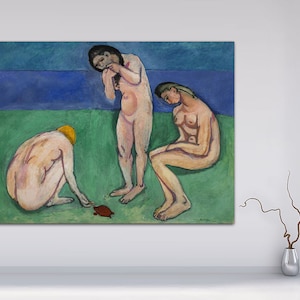Henri Matisse, Bathers with a Turtle, Canvas Print, Canvas, Matisse Canvas Print, Canvas Art, Matisse Canvas, Wall Art Decor, READY TO HANG.