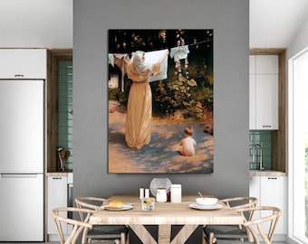 Mary and Jesus Canvas Art – Polish Madonna, Catholic Wall Decor