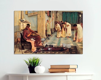 John William Waterhouse Canvas Print, The Favourites of Emperor Honorius, Classic Art, Ready to Hang