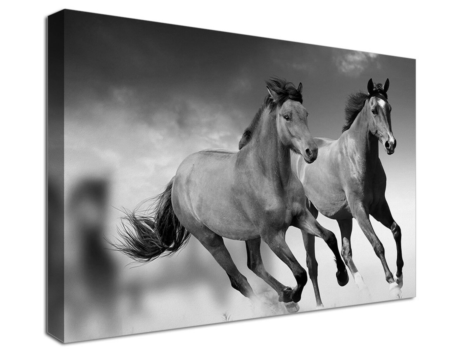 Running Horses Canvas Print, Horse Art Print on Canvas, Horse Room Wall
