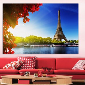 Eiffel Tower, Eiffel Tower Canvas Print, Eiffel Tower wall art Home decor,interior design, Wall art,decor, interior decoration,Paris canvas.