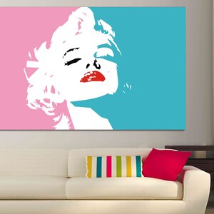 Marilyn Monroe Canvas Print, Modern Wall Art, Home Decor People Paint interior decoration, Marilyn Monroe wall art, Marilyn Monroe art decor