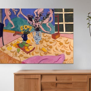 Henri Matisse, Still Life with Dance, Large Art Poster, Premium Quality Canvas, Canvas, Matisse Art Canvas, Wall Decor, Art Canvas Print