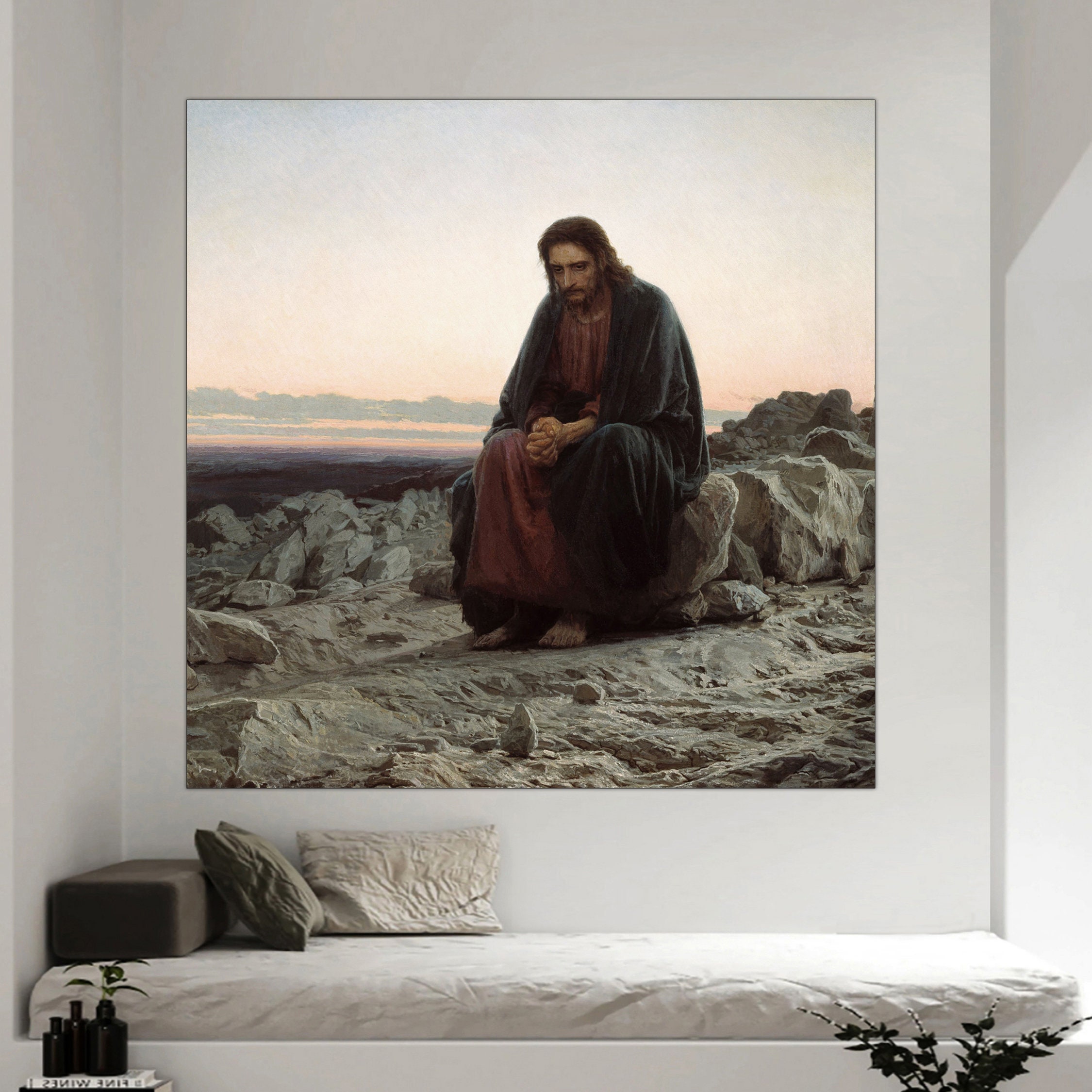 Jesus In The Wilderness Painting