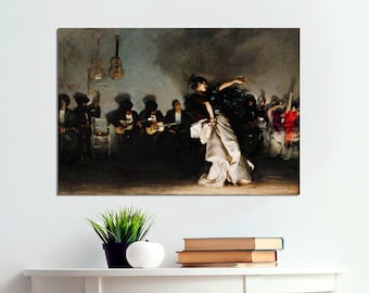 John Singer Sargent El Jaleo Canvas Print – Spanish Flamenco Dancer Art
