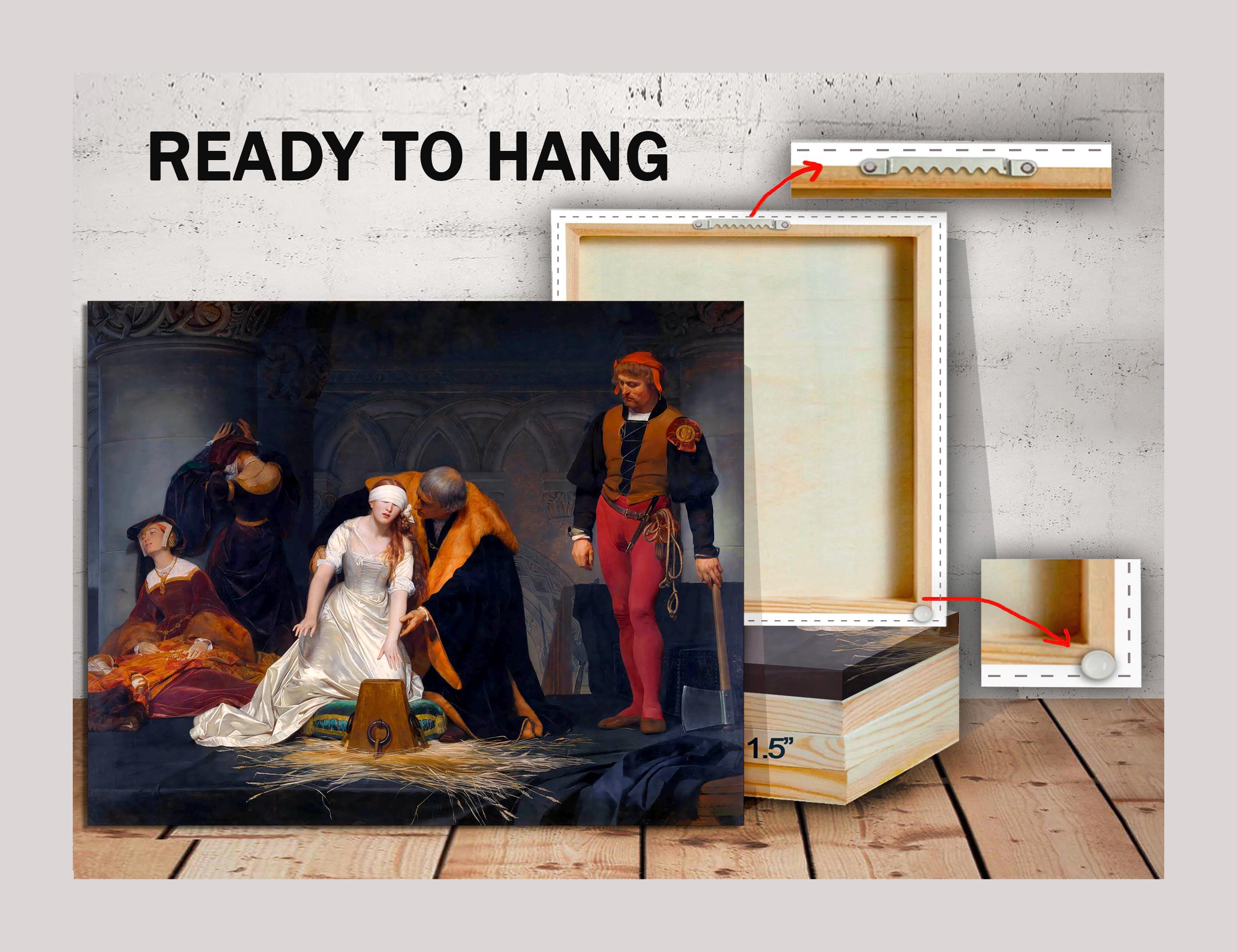 Paul Delaroche, the Execution of Lady Jane Grey, Museum Quality