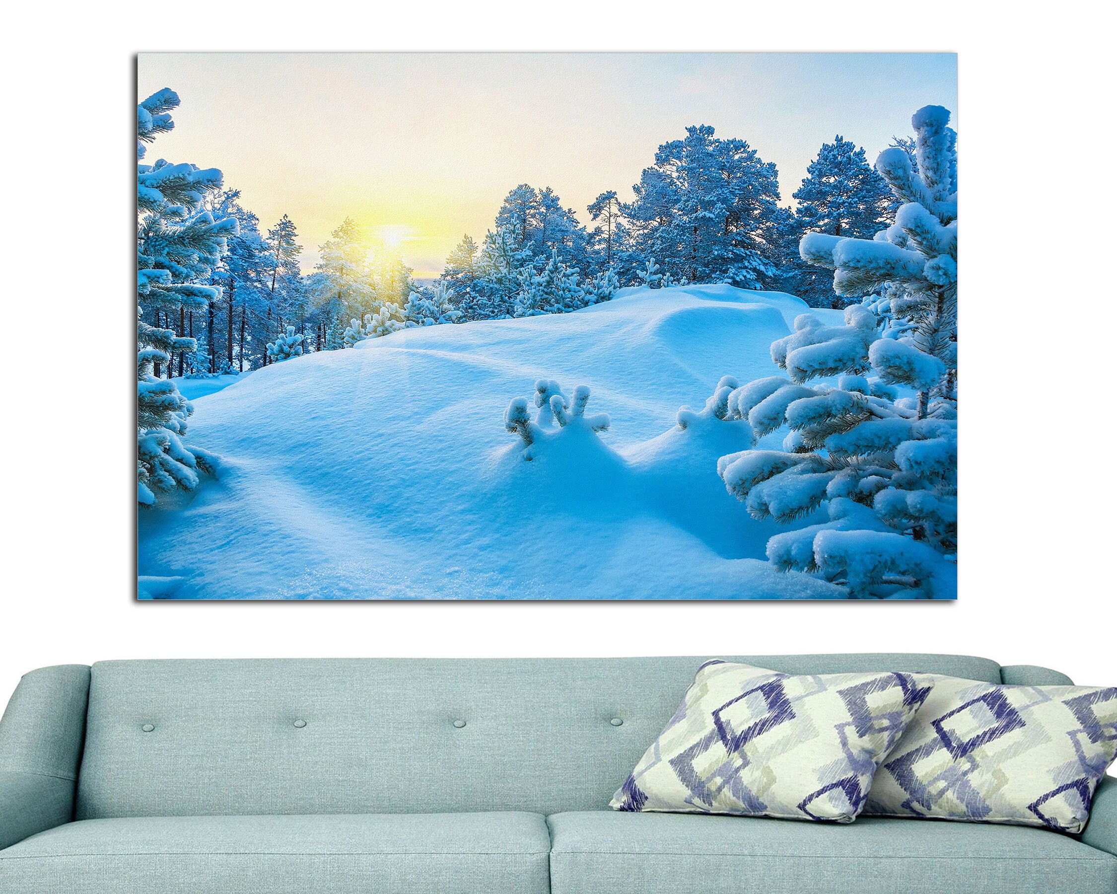 Winter Snow Art Wall Decor Wall Art Printsnow Etsy UK
