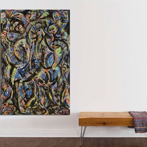 Jackson Pollock , Magic Mirror, impressionism, canvas Print Ready to Hang, Jackson Pollock  print, canvas, Pollock art, Jackson Pollock art