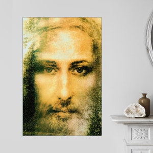 Jesus Christ Shroud of Turin Canvas Print religious icon, perfect present,religious picture Gift, beautiful icon,religious Art Ready to Hang
