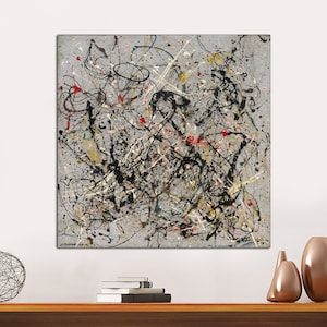 Jackson Pollock, Abstract Canvas Print,Jackson Pollock, Art by Jackson Pollock, Jackson Pollock Print, Pollock wall Art CANVAS Ready to Hang