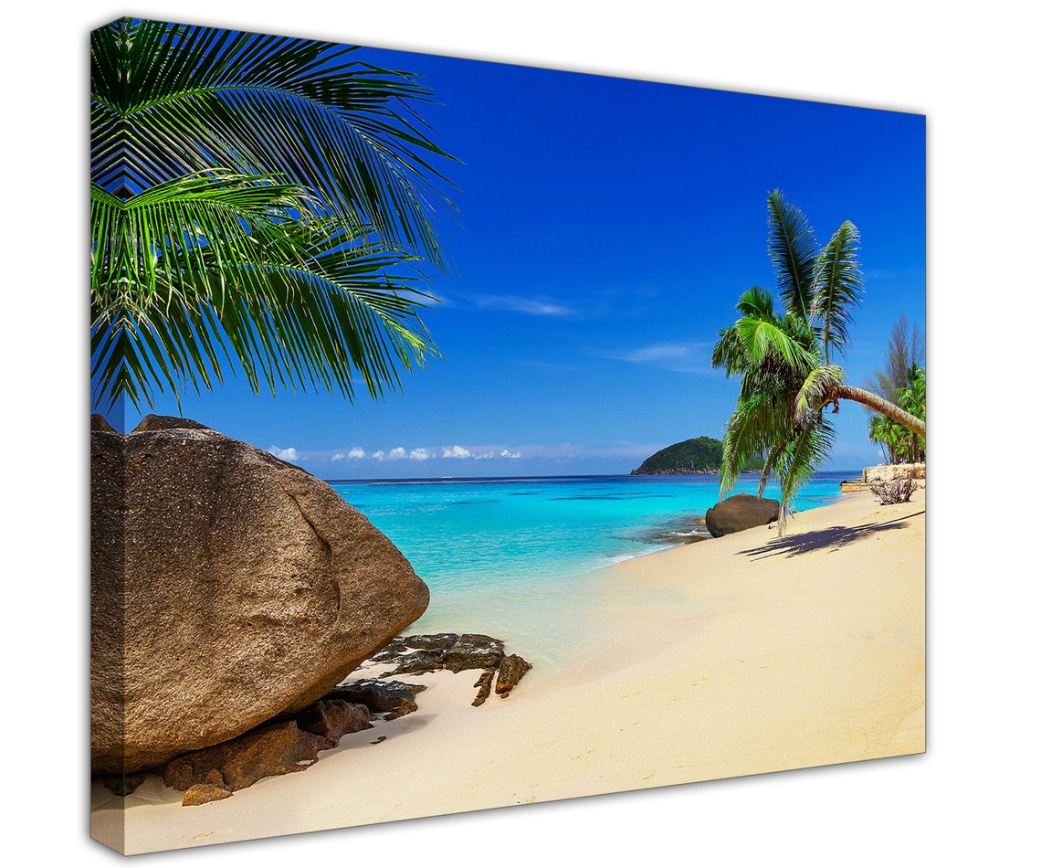 Tropical Beach Wall Art Tropical Beach Wall Decor Tropical Etsy