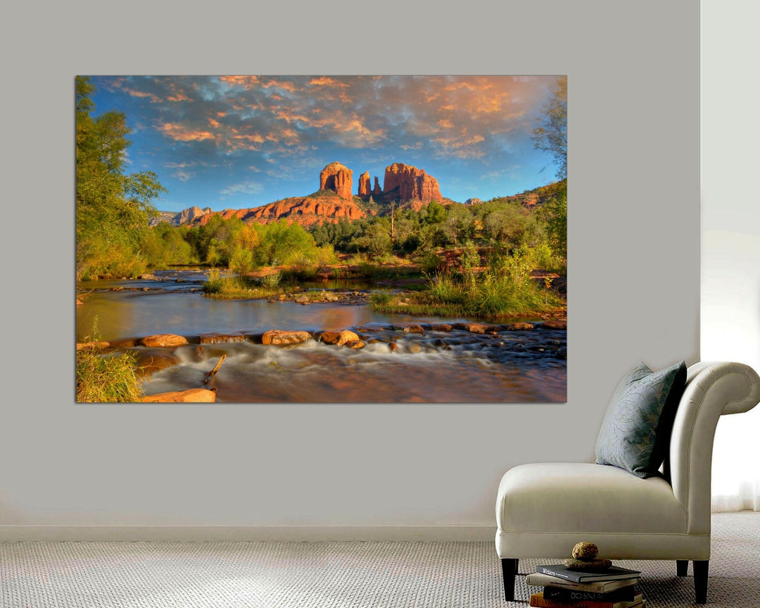 Canvas Print of Rock at Red Rock Crossing in Sedona, Arizona Wall Art