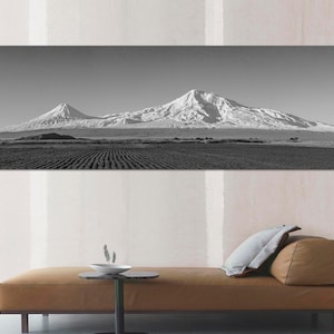 Armenia, Ararat, Ararat Mountain Wall Art Canvas Print, Armenian Canvas, Ararat View Art, Ararat Home Decor on CANVAS Print Ready to Hang.