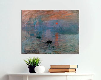 Impression Sunrise by Claude Monet, Giclée Canvas Art Print, Ready to Hang