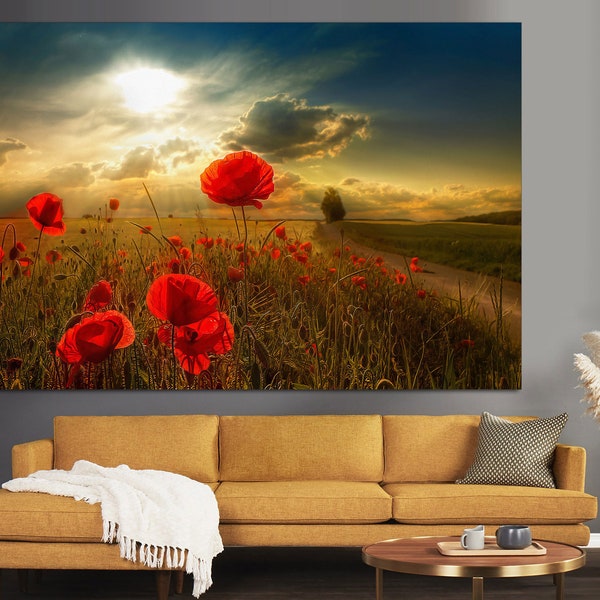 Poppy Wall Art - Etsy