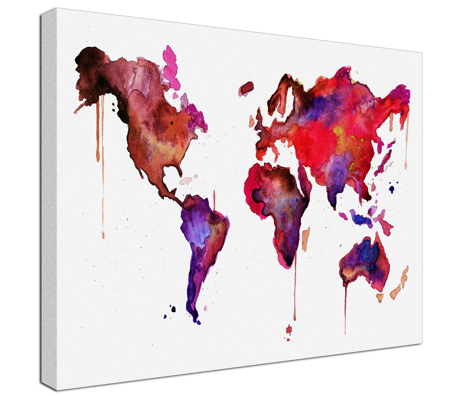 World Map Canvas Print, World Map Canvas, World Map Large Canvas