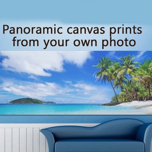 Panoramic Prints from Your Own Photo, All Sizes Photo to Art, Custom Canvas Prints, Your Image on Canvas, Canvas Gallery Wrap Ready to Hang.