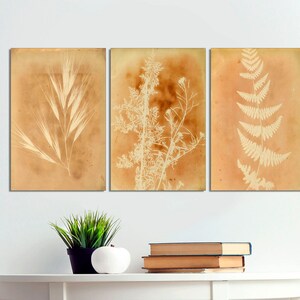 Canvas Print, Set of 3 Floral Botanical Art, Wildflower Illustrations, Minimalist Art Modern Canvas Art, Boho Art Canvas Print READY TO HANG