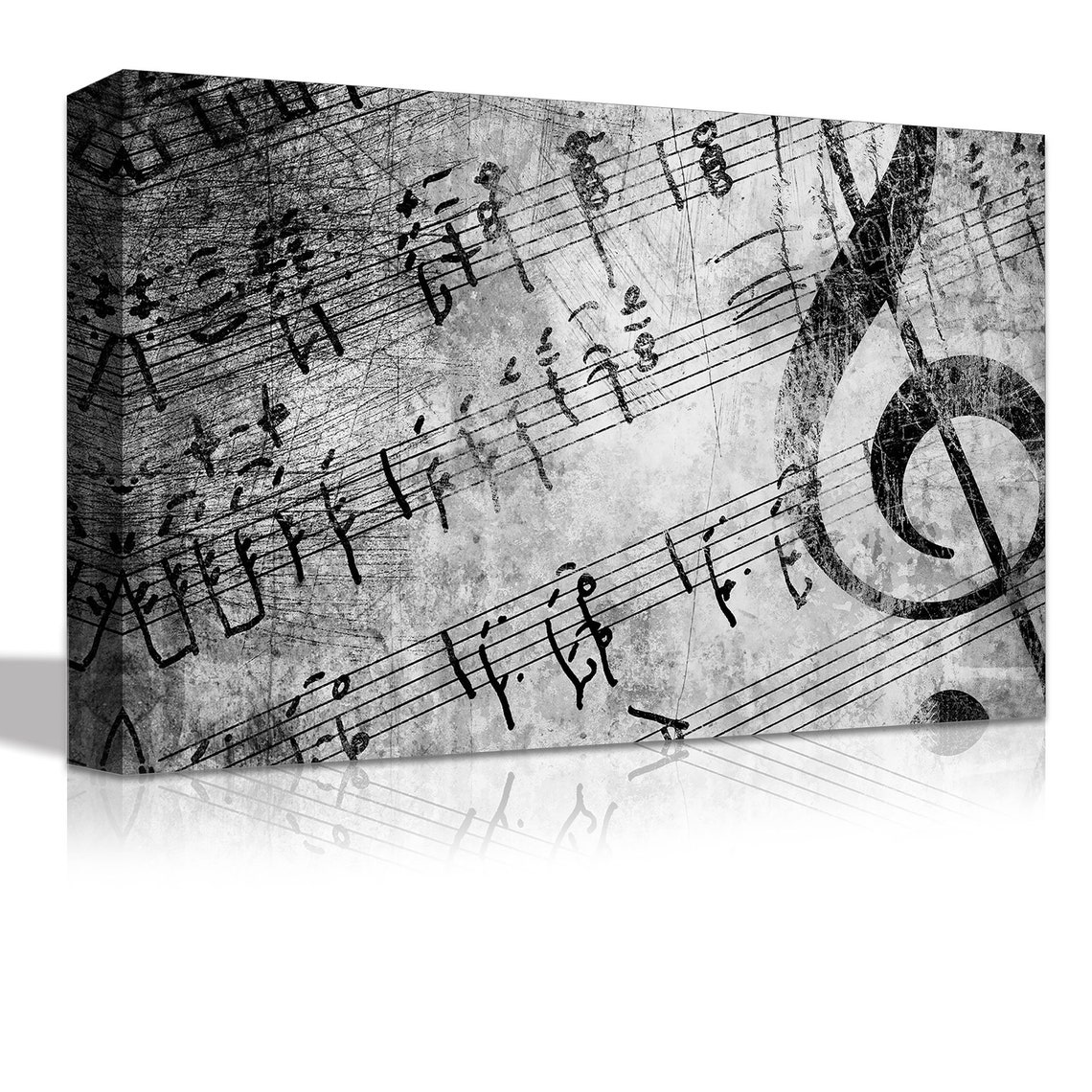 Vintage Music Sheet Canvas Print, Modern Office Wall Decor - Etsy