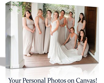 Personalized Photo Canvas Print, Gallery Wrapped, Custom Wall Art