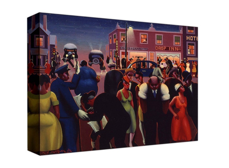 Archibald Motley Black Belt, Jazz Age Canvas Print, Ready to Hang 画像 2