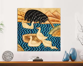 Vintage Duck Canvas Art Print, Mykola Kasperovich, Ready to Hang