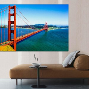 Canvas print of  Golden Gate Bridge, San Francisco wall art, USA. wall art, canvas print, home or office decor & interior