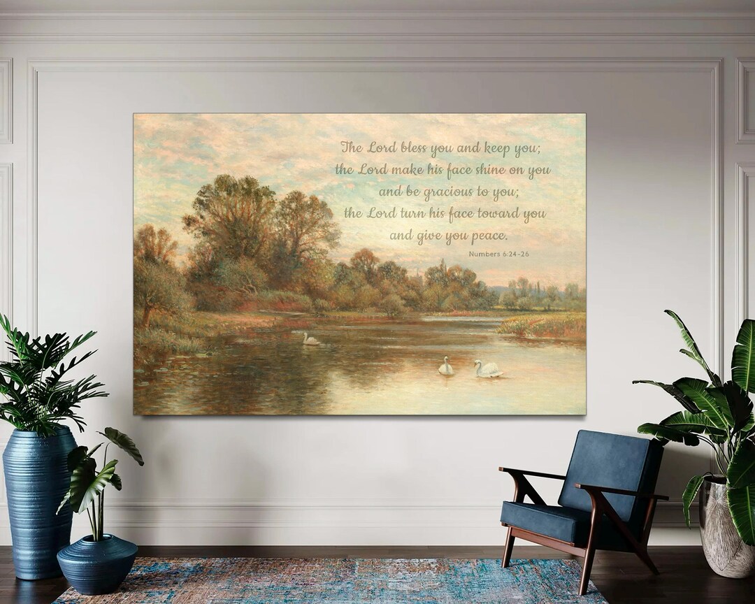 Bible Verse Canvas Print, Blessing Wall Art, Ready to Hang - Etsy