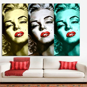 Marilyn Monroe Canvas Print, Modern Wall Art, Home Decor People Paint interior decoration, Marilyn Monroe wall art, Marilyn Monroe art decor
