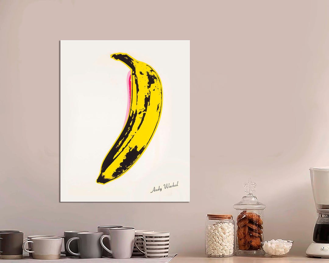 Andy Warhol Banana Canvas Print, Pop Art, Ready to Hang - Etsy