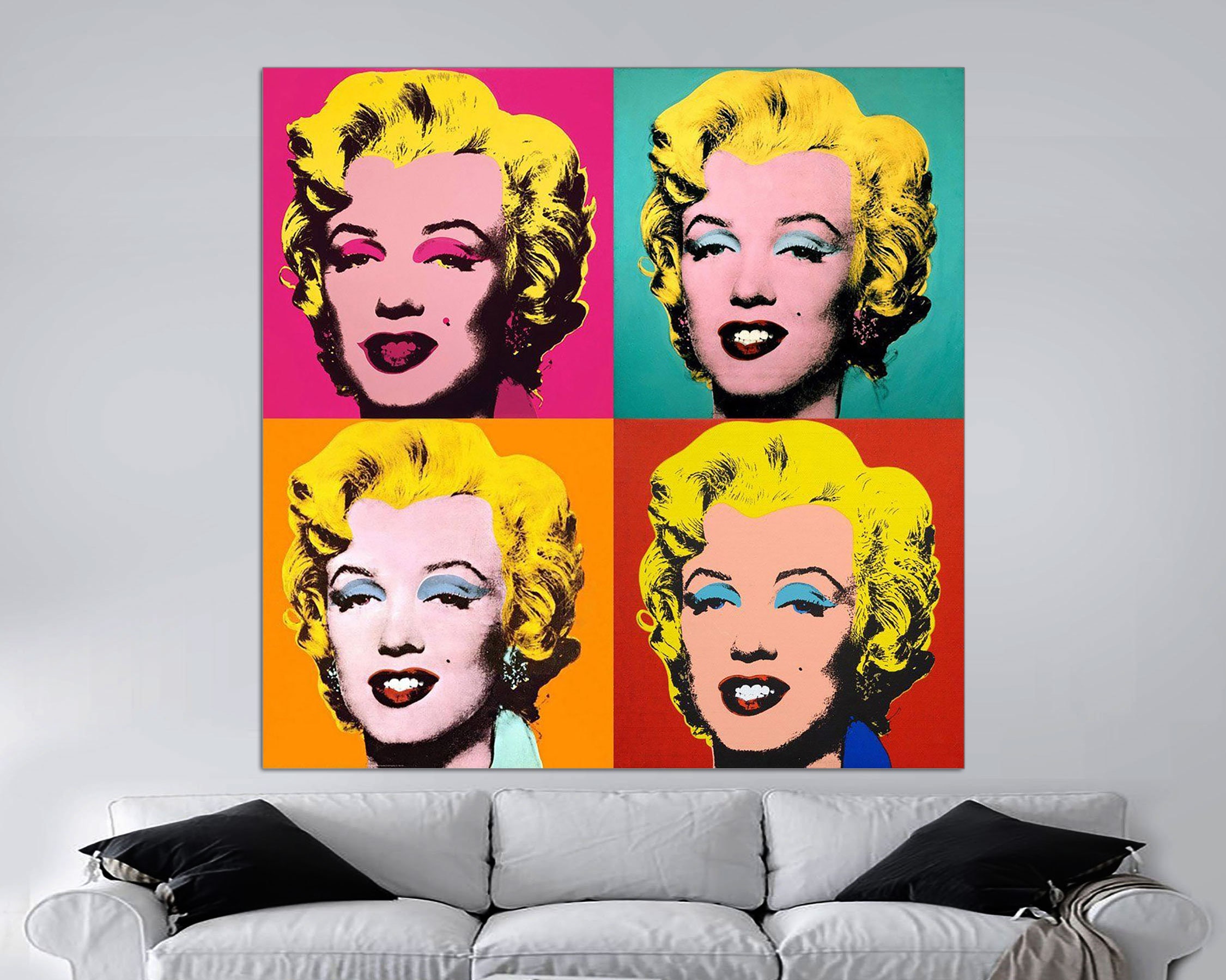 Famous Monroe Warhol Print Wall Pictures -