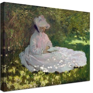 Springtime by Claude Monet, Springtime, Monet Springtime canvas print, monet print, monet wall art,monet poster monet wall decor,canvas art.