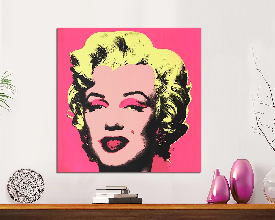 Marilyn Monroe Andy Warhol Canvas Print, Pop Art Giclée - Etsy