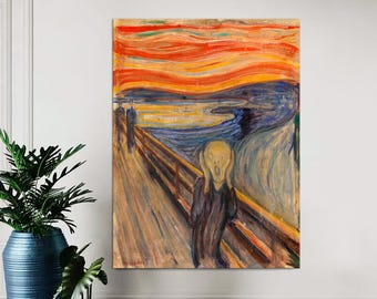 The Scream Edvard Munch Canvas Print | Giclée Expressionist Wall Art