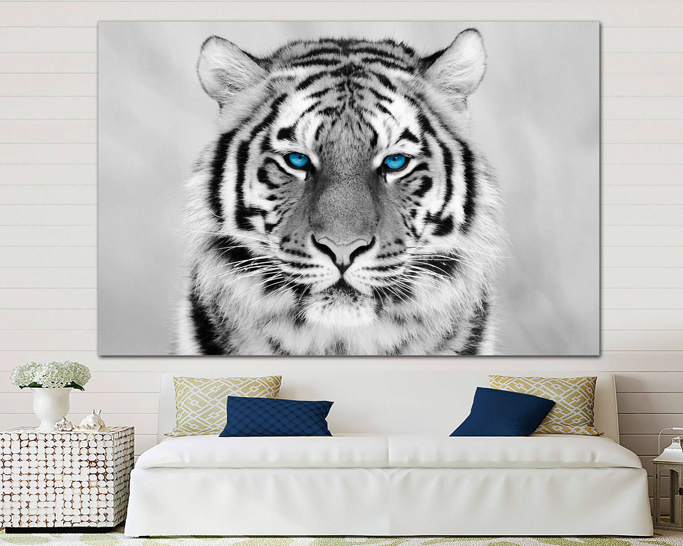 Blue Eyes Girl Art: Canvas Prints, Frames & Posters