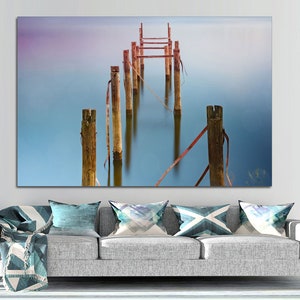 lake wall art, crystal clear water, lake Canvas Print, Scenic photography for home, office living room, wall art, wall decor,canvas wall art