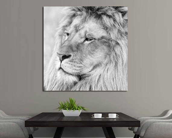 Lion Wall Art Lion Canvas Lion Head Lion Print Lion Art Lion | Etsy