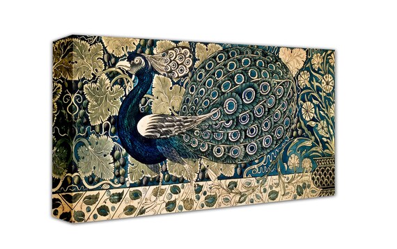 ★Original ART  ‘Peacock’ Vintage MCM 1960's Decorative Pair of Metal Peacock Wall Art