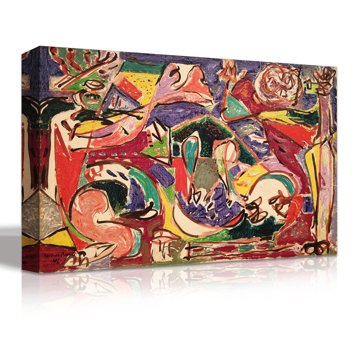 Canvas Art Print Jackson Pollock the Key Canvas Print by Etsy